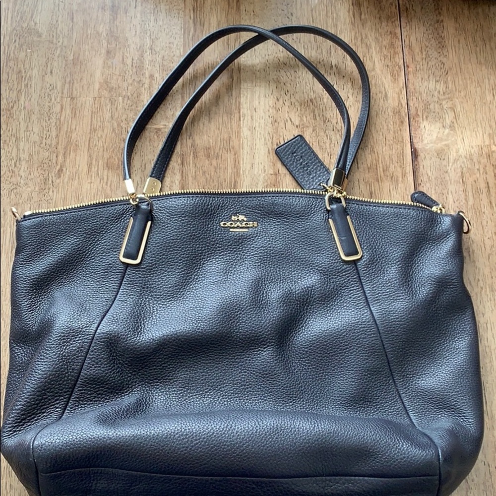 Navy blue Coach handbag